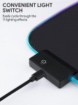 AUKEY KM-P7 RGB podkładka pod mysz i klawiaturę XXL gamingowa| 900x400x4mm | wodoodporna | gumowany spód | aplikacja G-aim Control Center