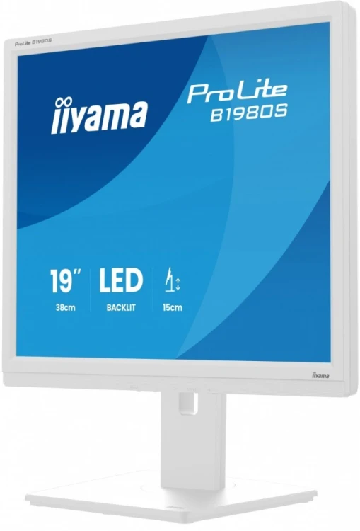 IIYAMA Monitor 19 cali B1980S-W1 HDMI, DP, PIVOT, HAS/150mm
