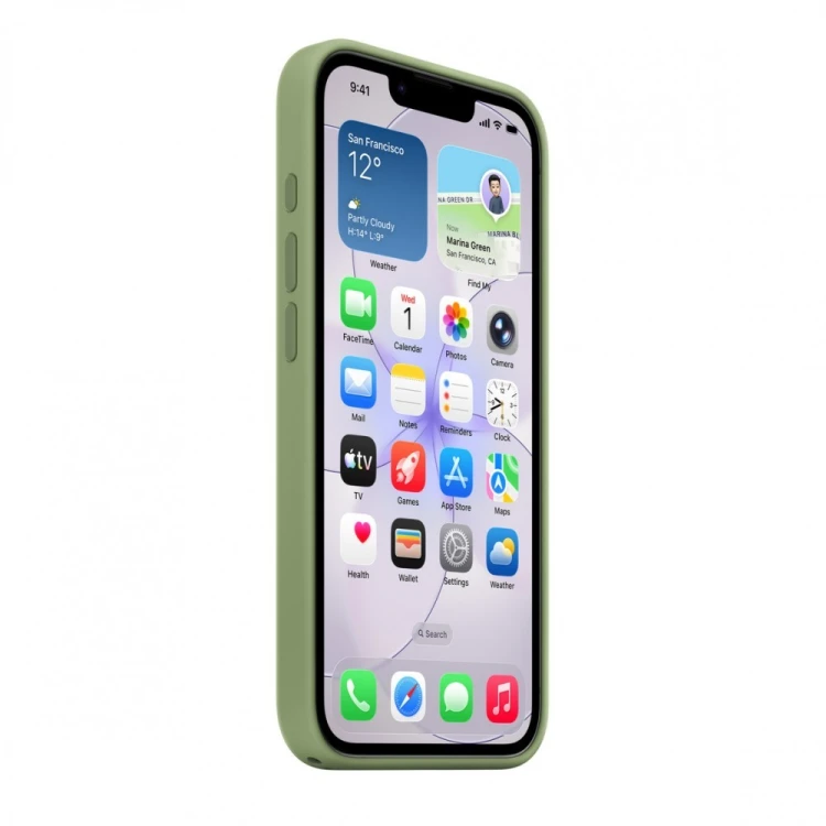 Apple Etui silikonowe z MagSafe do iPhonea 17e - jasny mech