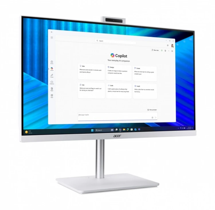 Acer Komputer All-in-One Veriton 2000 VZ2417G 27 IPS i5-120U/16GB /512GB M2/W11P