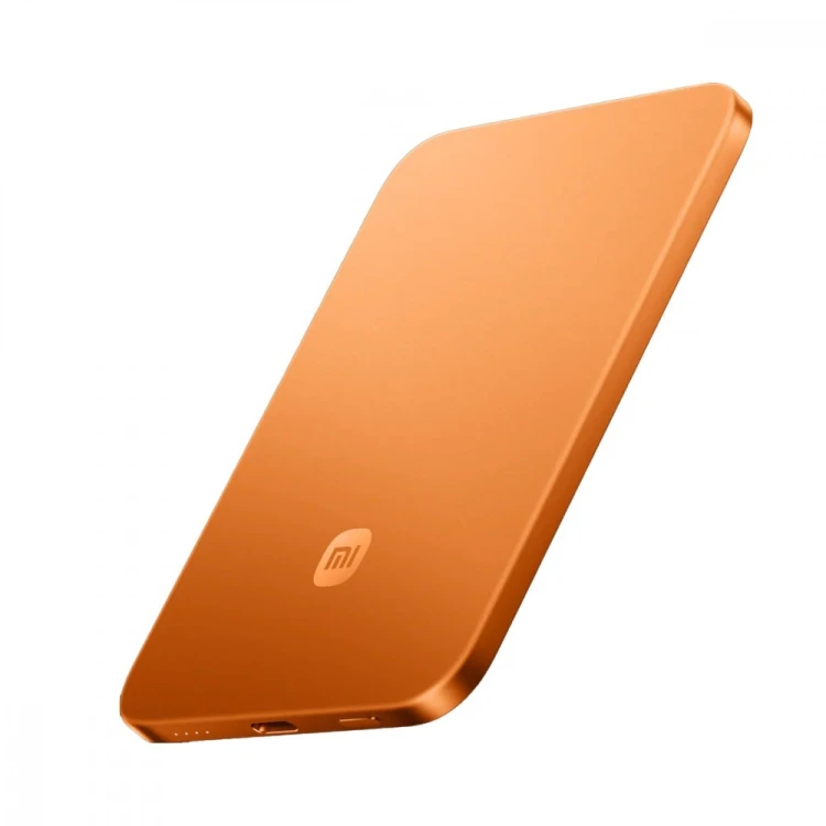 XIAOMI PowerBank UltraThin Magnetic 5000 15W pomarańczowy