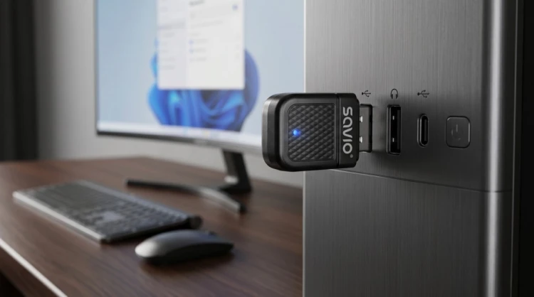 Savio Adapter USB WiFi 6 Bluetooth 5.4 BT- 070