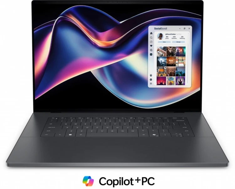 Dell Laptop XPS 16 DA16260  Win11Pro Core Ultra X7 358H/32GB/512GB/16/2K/Intel Arc/FgrPr/Cam/Mic/ Backlit Kb/3 Cell/3Y ProSupport