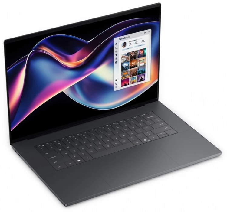 Dell Laptop XPS 16 DA16260  Win11Pro Core Ultra X7 358H/32GB/512GB/16/2K/Intel Arc/FgrPr/Cam/Mic/ Backlit Kb/3 Cell/3Y ProSupport