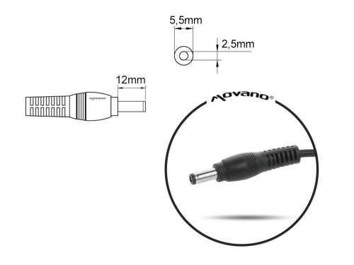 Mitsu Ładowarka / zasilacz 20V 2a (5.5x2.5) - Msi, Medion, Lenovo, itd