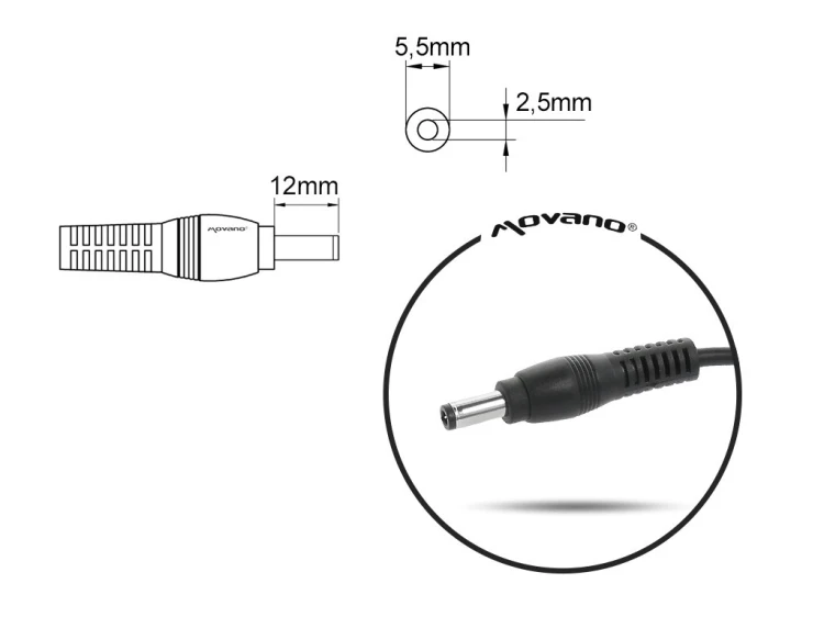 Mitsu Ładowarka / zasilacz 20V 2a (5.5x2.5) - Msi, Medion, Lenovo, itd