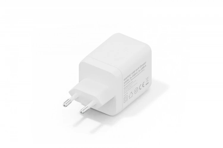 Digitus Ładowarka sieciowa GaN II 100W | 2x USB-C, 1x USB-A | PD 3.0, QC 3.0 | Biała