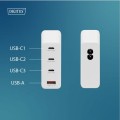 Digitus Ładowarka sieciowa GaN II 140W | 3x USB-C, 1x USB-A | PD 3.0, QC 3.0 | Biała