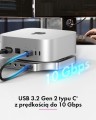 IcyBox Stacja dokująca IB-DK100 Mac Mini M4 7 w 1 z M.2 NVMe Slot