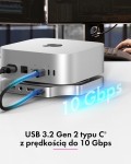 IcyBox Stacja dokująca IB-DK100 Mac Mini M4 7 w 1 z M.2 NVMe Slot
