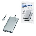 LogiLink Stacja dokująca USB3.2 ,USB-C, 8-portow, PD