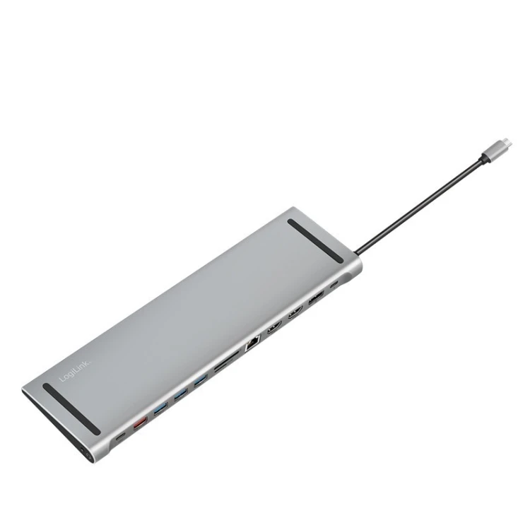 LogiLink Stacja dokująca USB3.2 ,USB-C,12-portów, PD