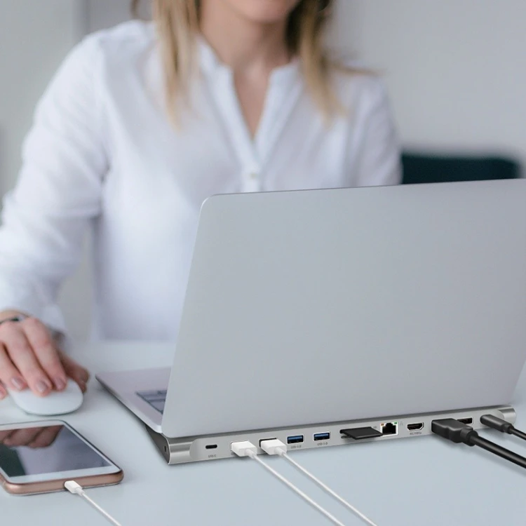 LogiLink Stacja dokująca USB3.2 ,USB-C,12-portów, PD