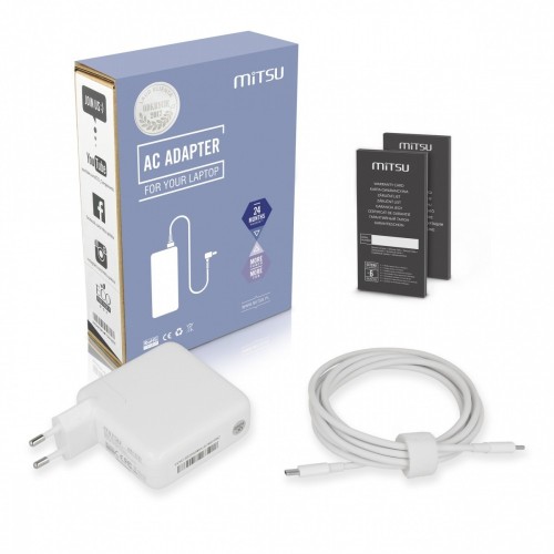Mitsu Zasilacz ładowarka do laptopa 67W USB-C 5V-9V-12V-15V/3A, 20V/3.35A PD