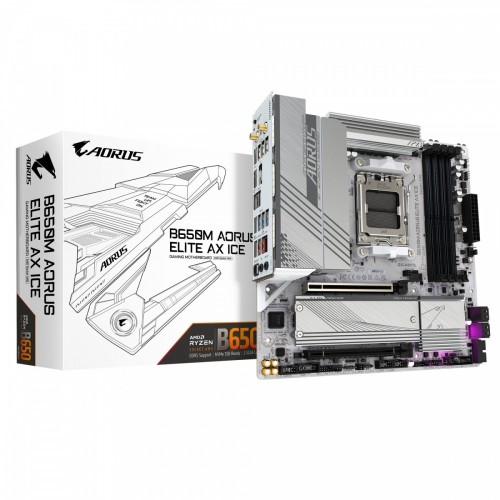 Gigabyte Płyta główna B650M A ELITE AX ICE HDMI/DP M2 m.ATX