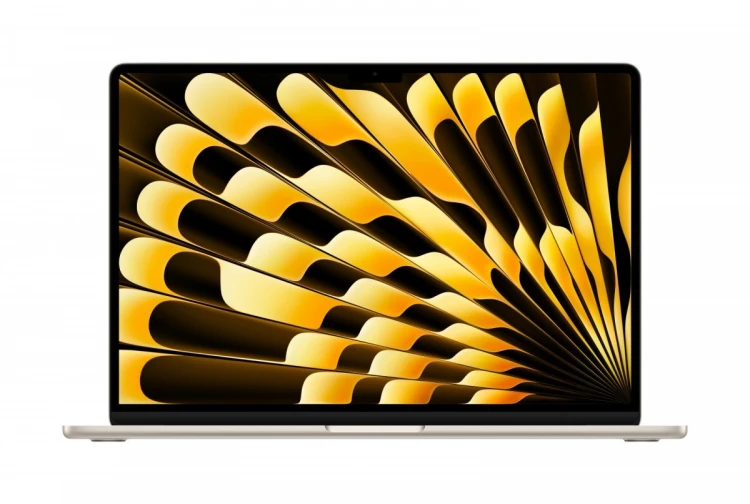 Apple MacBook Air 15.3 cala: M5 10/10, 24GB, 1TB SSD, bez zasilacza - Księżycowa poświata