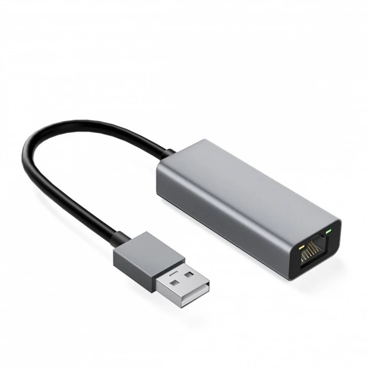 iBOX Adapter aluminiowy RJ45 USB-C 10/100/1000
