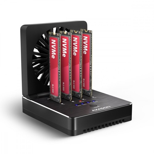 AXAGON ADSA-M2C44 Stacja dokująca USB4 dla 4x M.2 NVMe SSD z funkcją klonowania dysków bez komputera