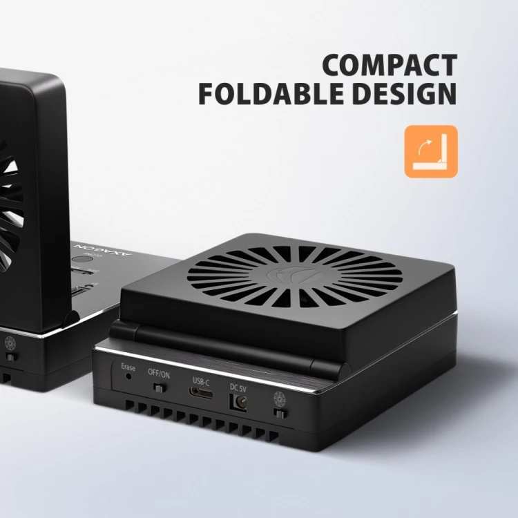AXAGON ADSA-M2C44 Stacja dokująca USB4 dla 4x M.2 NVMe SSD z funkcją klonowania dysków bez komputera
