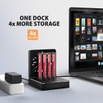 AXAGON ADSA-M2C44 Stacja dokująca USB4 dla 4x M.2 NVMe SSD z funkcją klonowania dysków bez komputera