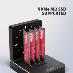 AXAGON ADSA-M2C44 Stacja dokująca USB4 dla 4x M.2 NVMe SSD z funkcją klonowania dysków bez komputera