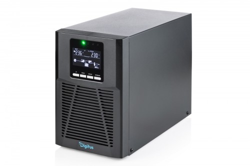 Digitus Zasilacz awaryjny UPS Online Tower 19" LCD 1000VA/1000W 2x12V/9Ah 4xC13 1xC14 USB RS232 RJ45 GŁ.293mm