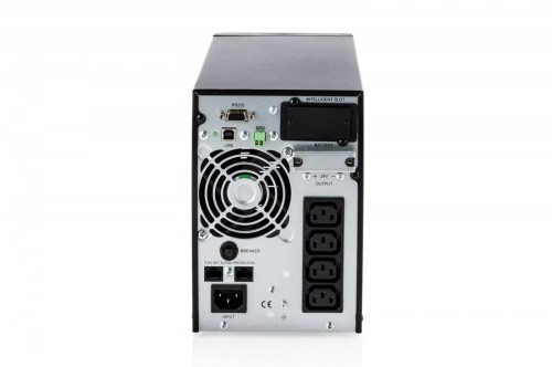 Digitus Zasilacz awaryjny UPS Online Tower 19" LCD 1000VA/1000W 2x12V/9Ah 4xC13 1xC14 USB RS232 RJ45 GŁ.293mm
