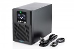 Digitus Zasilacz awaryjny UPS Online Tower 19" LCD 1000VA/1000W 2x12V/9Ah 4xC13 1xC14 USB RS232 RJ45 GŁ.293mm