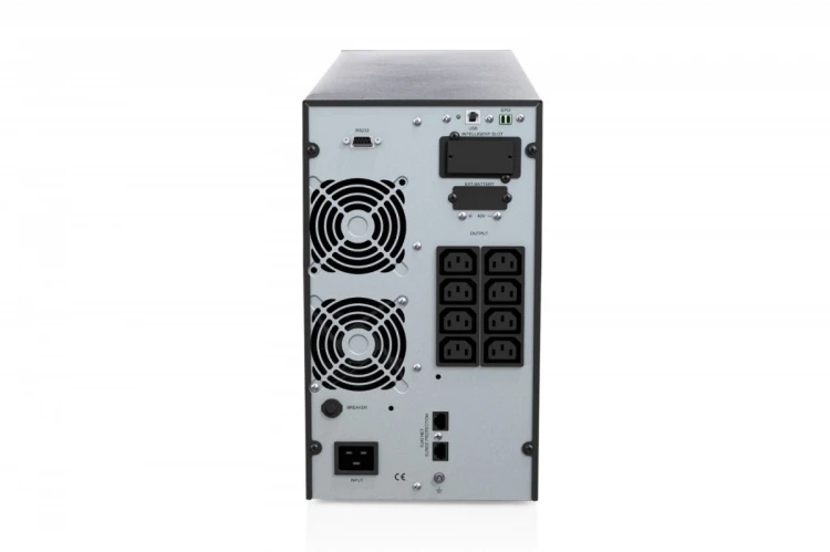 Digitus Zasilacz awaryjny UPS Online Tower 19" LCD 2000VA/2000W 4x12V/9Ah 8xC13 1xC14 USB RS232 RJ45 GŁ.460mm
