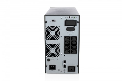 Digitus Zasilacz awaryjny UPS Online Tower 19" LCD 3000VA/3000W 6x12V/9Ah 8xC13 1xC19 1xC14 USB RS232 RJ45 GŁ.460mm