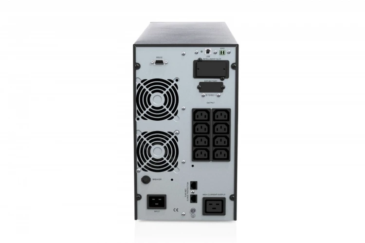 Digitus Zasilacz awaryjny UPS Online Tower 19" LCD 3000VA/3000W 6x12V/9Ah 8xC13 1xC19 1xC14 USB RS232 RJ45 GŁ.460mm