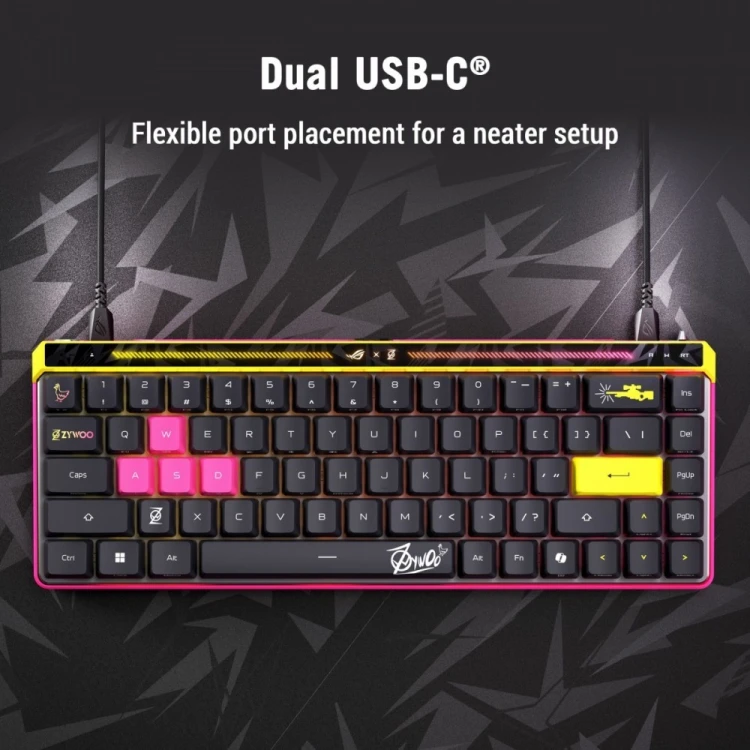 Asus Klawiatura ROG Falchion Ace HFX M606 USB-C-A/8000Hz/N Key