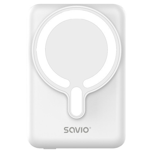 Savio Powerbank 10000 mah magnetyczny biały BA-13