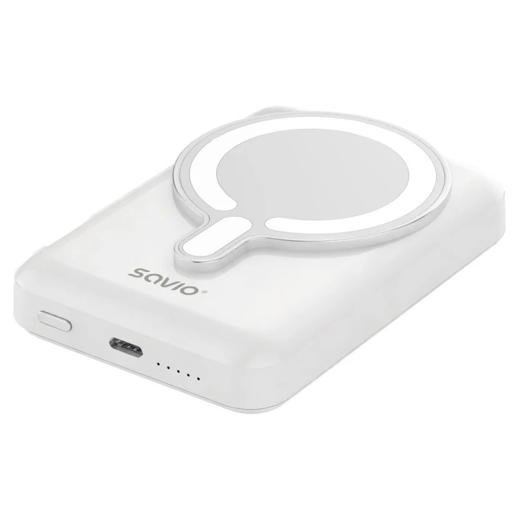 Savio Powerbank 10000 mah magnetyczny biały BA-13