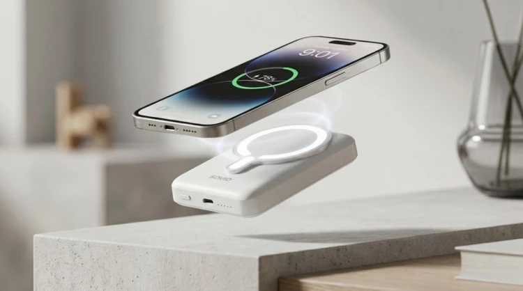 Savio Powerbank 10000 mah magnetyczny biały BA-13