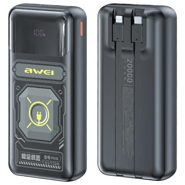 AWEI Powerbank P99K 22,5W 20000mAh czarny