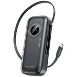 AWEI Powerbank PA-9 22,5W 10000mAh z kablem USB-C wbudowanym czarny