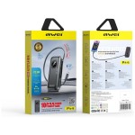AWEI Powerbank PA-9 22,5W 10000mAh z kablem USB-C wbudowanym czarny