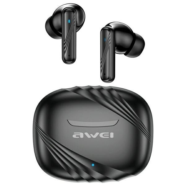 AWEI Słuchawki bluetooth 5.3 TA6 ANC czarne TWS