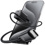 USAMS Ładowarka sieciowa JC Series CC261 20W GaN Fast Charger wbudowanykabel USB-C biały