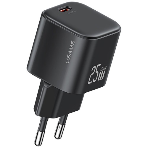 USAMS Ładowarka sieciowa JC Series CC289 25W GaN Fast Charger USB-C    czarna