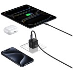 USAMS Ładowarka sieciowa JC Series CC289 25W GaN Fast Charger USB-C    czarna