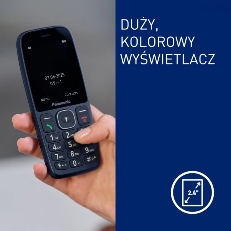 Panasonic Telefon komórkowy KX-TF400EXC niebieski
