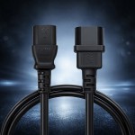Qoltec Kabel zasilający IEC C13 | C14 | 3x0.75mm2 | Czysta miedź Cu | 2m