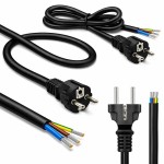 Qoltec Kabel zasilający SCHUKO CEE 7/7 (E/F) | miedź Cu | odizolowany lutowany | 3x1.0mm2 | 1.8m
