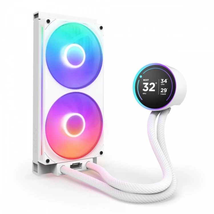 NZXT Chłodzenie wodne KRAKEN ELITE 280 RGB V2 LCD białe