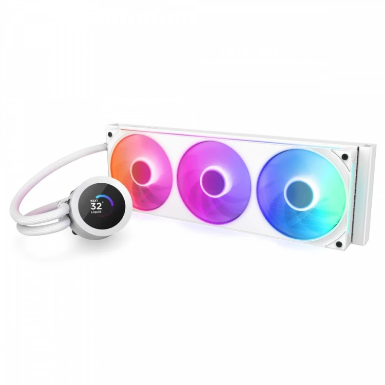 NZXT Chłodzenie wodne Kraken plus 360 RGB LCD białe