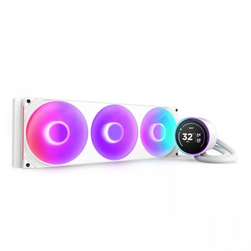 NZXT Chłodzenie wodne Kraken elite 420 RGB LCD białe