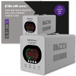 Qoltec Zasilacz awaryjny UPS Pure Sine Wave | 1000VA/720W | Przetwornica12/230V z AVR | LCD | LiFePO4 AGM GEL