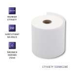 Qoltec Etykiety termiczne | 100 x 150 mm | 350 sztuk